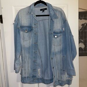 Oversized denim jacket